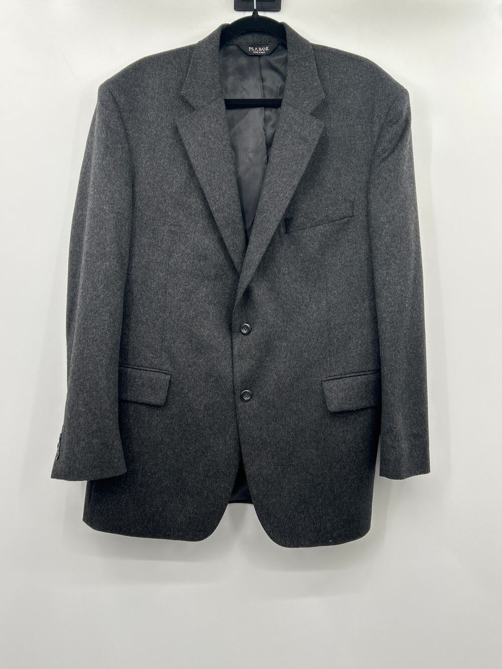 Jos. A. Bank 100% Cashmere Blazer Sport Coat Gray Mens 44R Classic Luxury